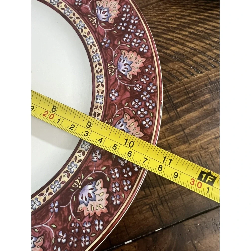 Vintage American Atelier Dinner Salad Bread Plates Coffee Cup Bombay #5042 3pc
